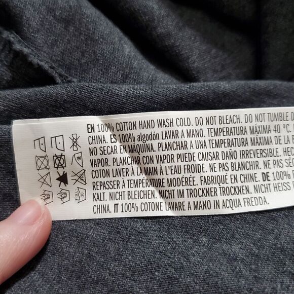 English Factory Pleated Puff Sleeve Top Blouse Size XS Gray Womens - Picture 9 of 9